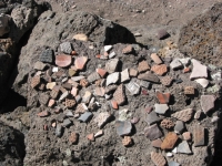 A mixture of pottery shards